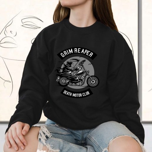 Vintage Sweatshirt Death Motorcycle Club Fashion Trends