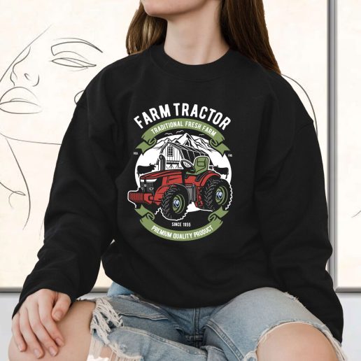 Vintage Sweatshirt Farm Tractor Fashion Trends