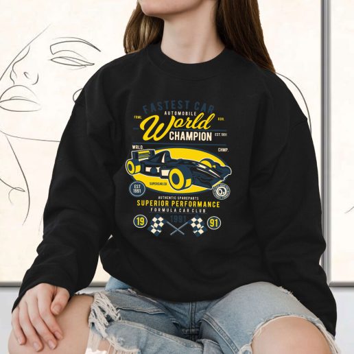 Vintage Sweatshirt Fastest Car Fashion Trends