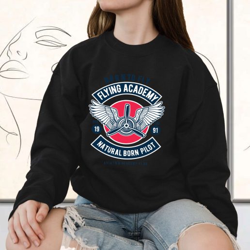 Vintage Sweatshirt Flying Academy Club Fashion Trends