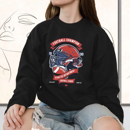 Vintage Sweatshirt Football Champion League Fashion Trends