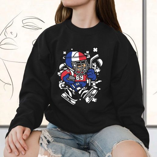 Vintage Sweatshirt France Hockey Kid Fashion Trends