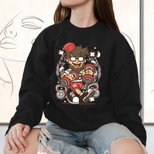 Vintage Sweatshirt Hipster Gym Fashion Trends