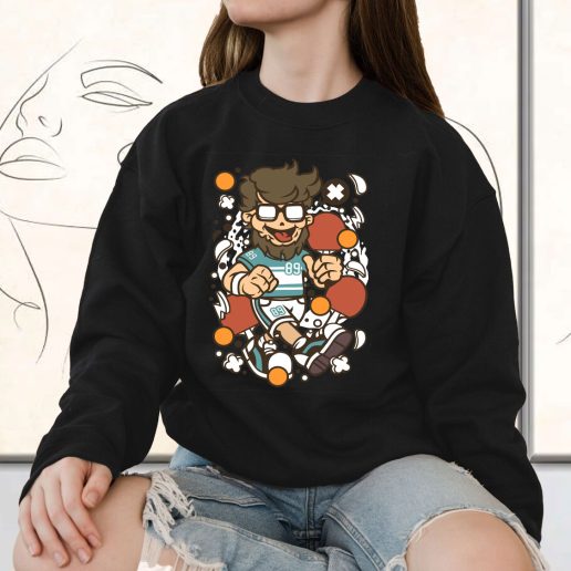Vintage Sweatshirt Hipster Ping Pong Fashion Trends