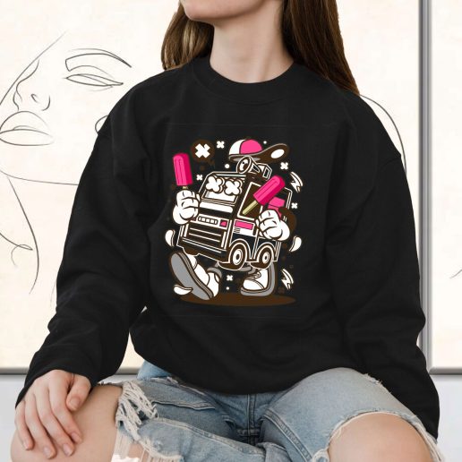 Vintage Sweatshirt Ice Cream Truck Fashion Trends