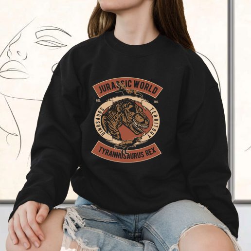 Vintage Sweatshirt Jurrasic World Fashion Trends