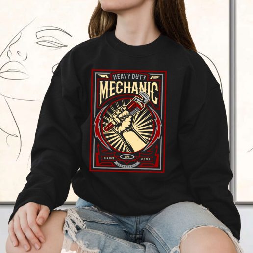 Vintage Sweatshirt Mechanic Fashion Trends