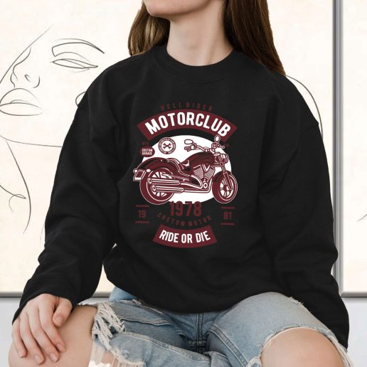 Vintage Sweatshirt Motorcycle Club Fashion Trends