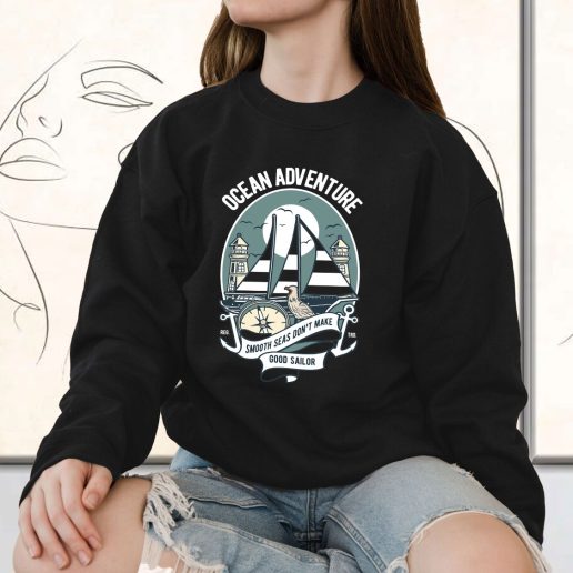 Vintage Sweatshirt Ocean Adventure Fashion Trends