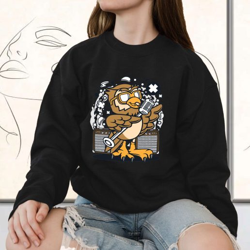 Vintage Sweatshirt Owl Singer Fashion Trends