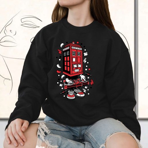 Vintage Sweatshirt Police Box Dj Fashion Trends