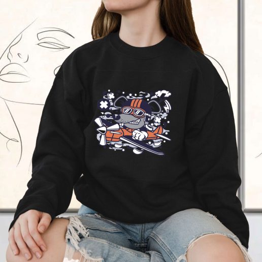 Vintage Sweatshirt Rat Pilot Fashion Trends