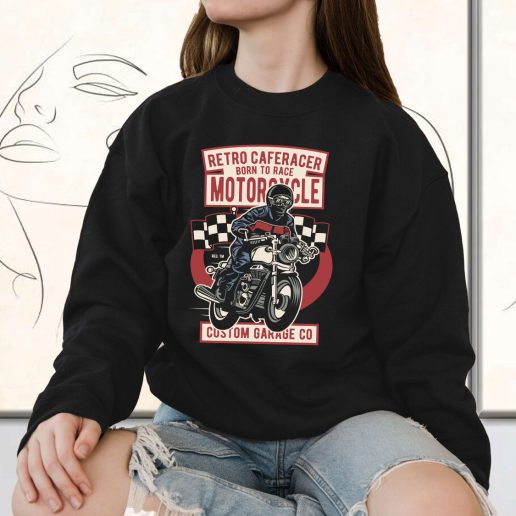 Vintage Sweatshirt Retro Caferacer Fashion Trends