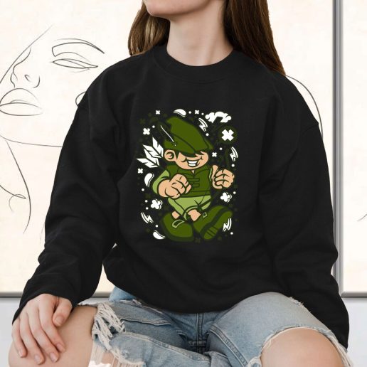 Vintage Sweatshirt Robin Hood Kid Fashion Trends