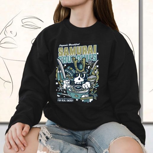 Vintage Sweatshirt Samurai Crunches Fashion Trends