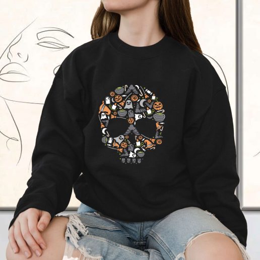 Vintage Sweatshirt Skull Fashion Trends