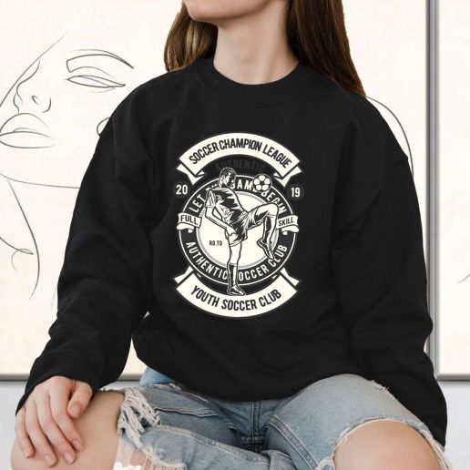 Vintage Sweatshirt Soccer Champion League Fashion Trends