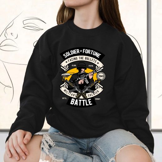 Vintage Sweatshirt Soldier Fashion Trends