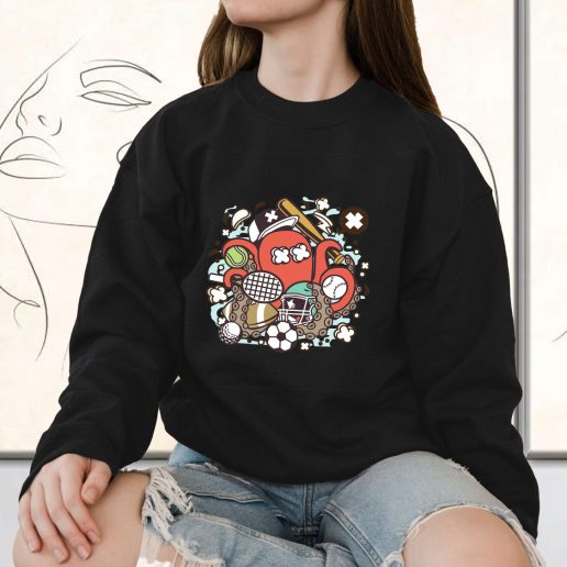 Vintage Sweatshirt Sports Octopus Fashion Trends