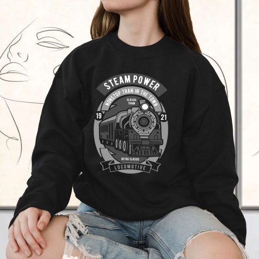 Vintage Sweatshirt Steam Power Fashion Trends