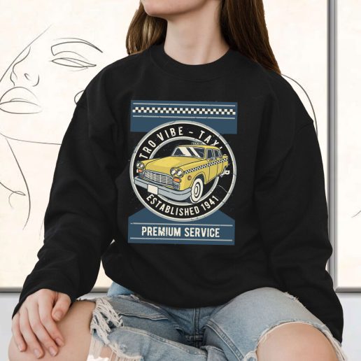 Vintage Sweatshirt Taxi Fashion Trends