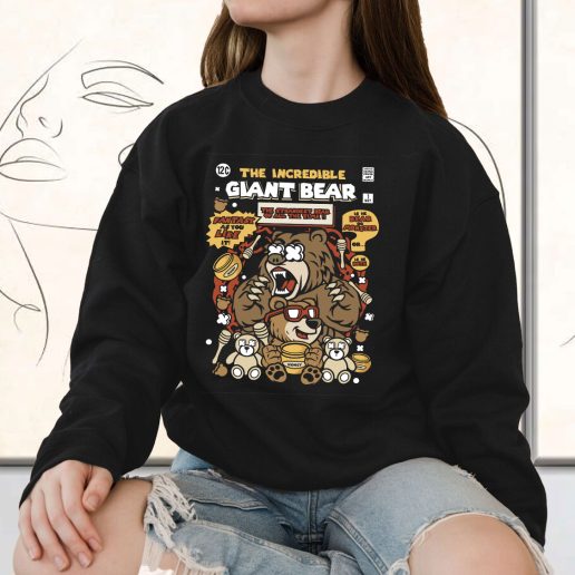 Vintage Sweatshirt The Incredible Bear Fashion Trends