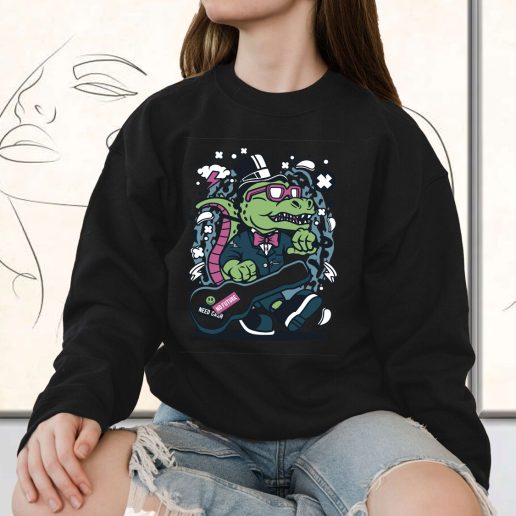 Vintage Sweatshirt Trex Guitar Fashion Trends