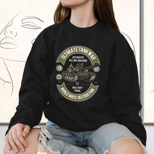 Vintage Sweatshirt Ultimate Tank War Fashion Trends