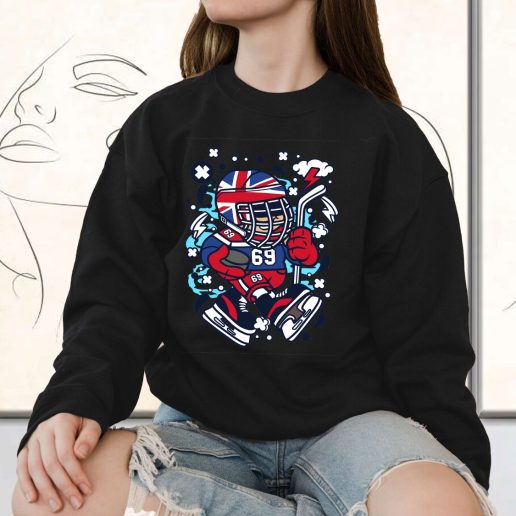 Vintage Sweatshirt United Kingdom Hockey Kid Fashion Trends