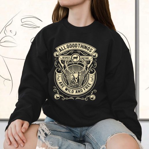 Vintage Sweatshirt Wild And Free Fashion Trends