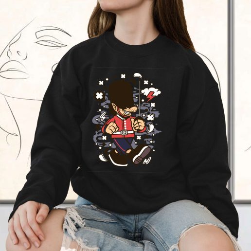 Vintage Sweatshirt Wolf London Guard Fashion Trends