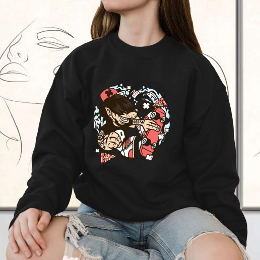 Vintage Sweatshirt Wolf Skater Fashion Trends