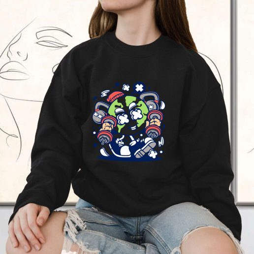 Vintage Sweatshirt World Fitness Fashion Trends