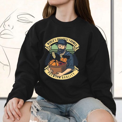 Vintage Sweatshirt World Greatest Farmer Fashion Trends