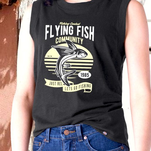 Aesthetic Tank Top Flying Fish Fashion Trends