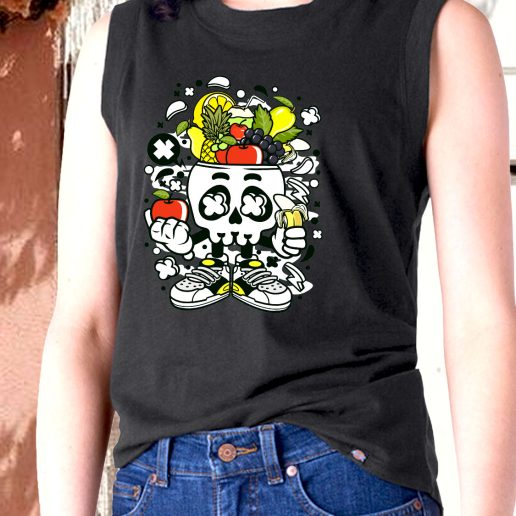 Aesthetic Tank Top Fruit Skull Head Fashion Trends