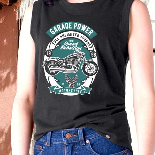 Aesthetic Tank Top Garage Power Motorcycle Fashion Trends