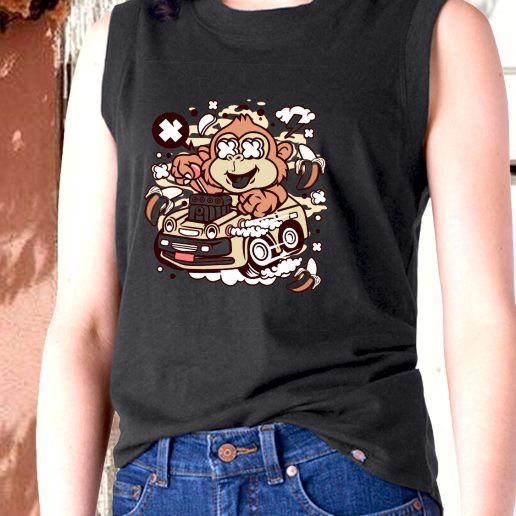 Aesthetic Tank Top Monkey Hotrod Fashion Trends