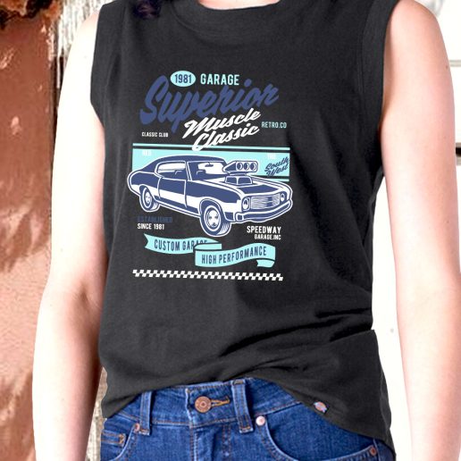 Aesthetic Tank Top Muscle Car Classic Fashion Trends