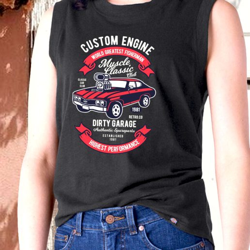 Aesthetic Tank Top Muscle Classic Car Club Fashion Trends