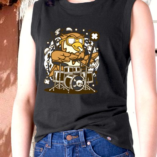Aesthetic Tank Top Owl Drummer Fashion Trends