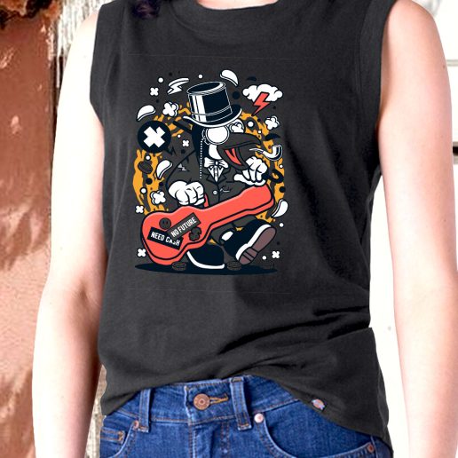 Aesthetic Tank Top Penguin Guitar Fashion Trends