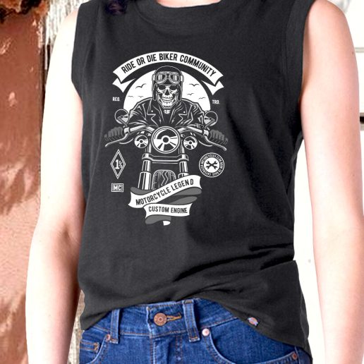 Aesthetic Tank Top Ride Or Die Biker Club Fashion Trends