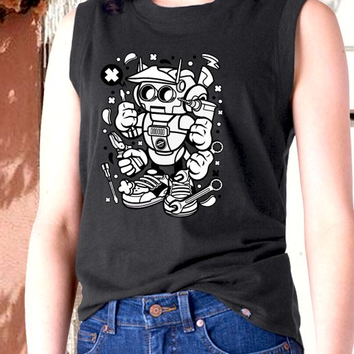 Aesthetic Tank Top Robot Tools Fashion Trends