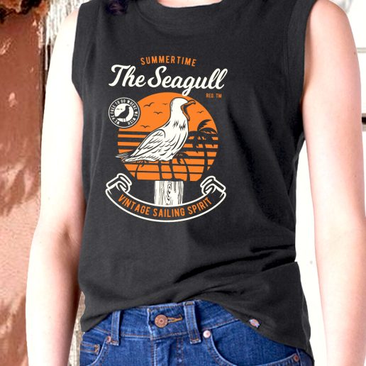 Aesthetic Tank Top Seagul Bird Fashion Trends