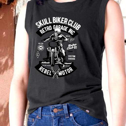 Aesthetic Tank Top Skull Biker Club Fashion Trends