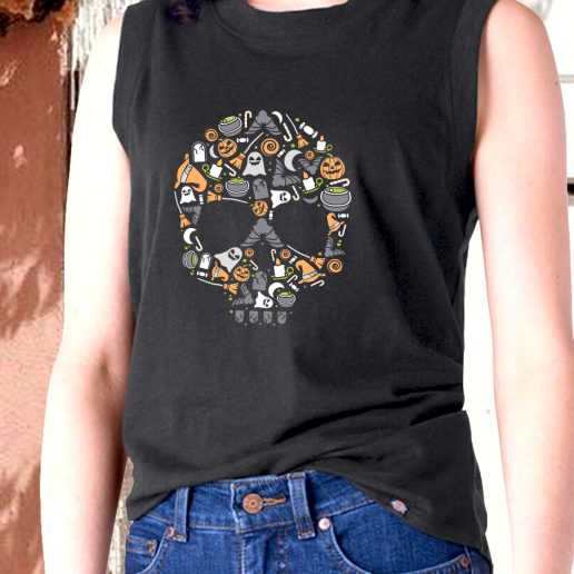 Aesthetic Tank Top Skull Fashion Trends