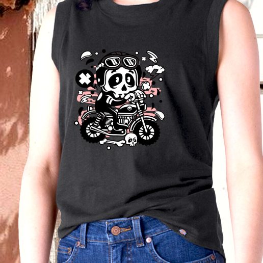 Aesthetic Tank Top Skull Motocross Fashion Trends