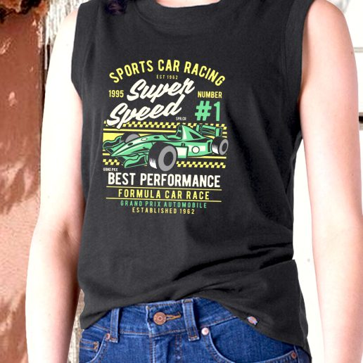 Aesthetic Tank Top Sports Car Racing Fashion Trends