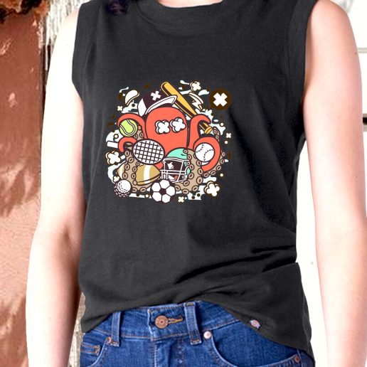 Aesthetic Tank Top Sports Octopus Fashion Trends